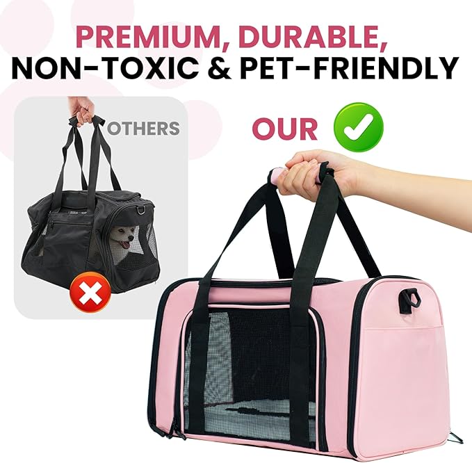 Expandable Cat Carrier Airline Approved Soft-Sided Pet Travel Carrier - Image 6