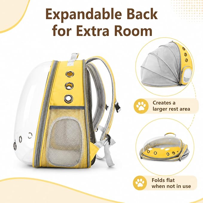 Cat Backpack Carrier Back Expandable Bubble Pet Carrier Backpack - Image 3