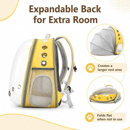 Cat Backpack Carrier Back Expandable Bubble Pet Carrier Backpack - Image 3