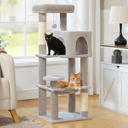 MUTTROS Cat Tree for Indoor Cats, 44.5" Multi-Level Cat Tower by MUTTROS