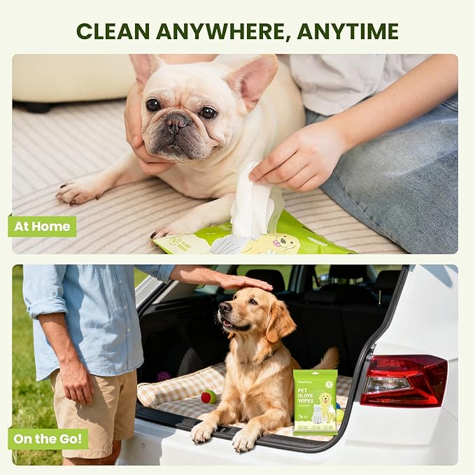 12PCS Hypoallergenic Pet Glove Wipes - Image 8