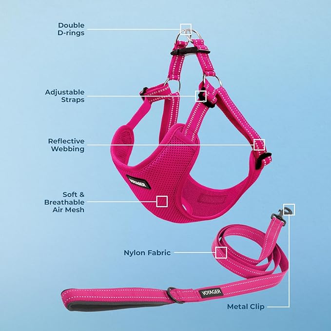Best Pet Supplies Voyager Adjustable Step-in Flex Breathable Mesh Dog Harness - Image 4