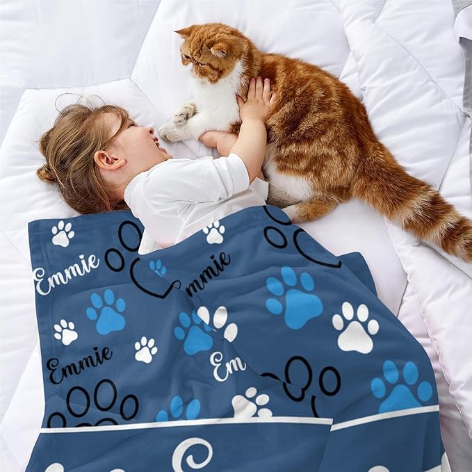 M YESCUSTOM Personalized Dog Blankets, Custom Pet Blanket - Image 3