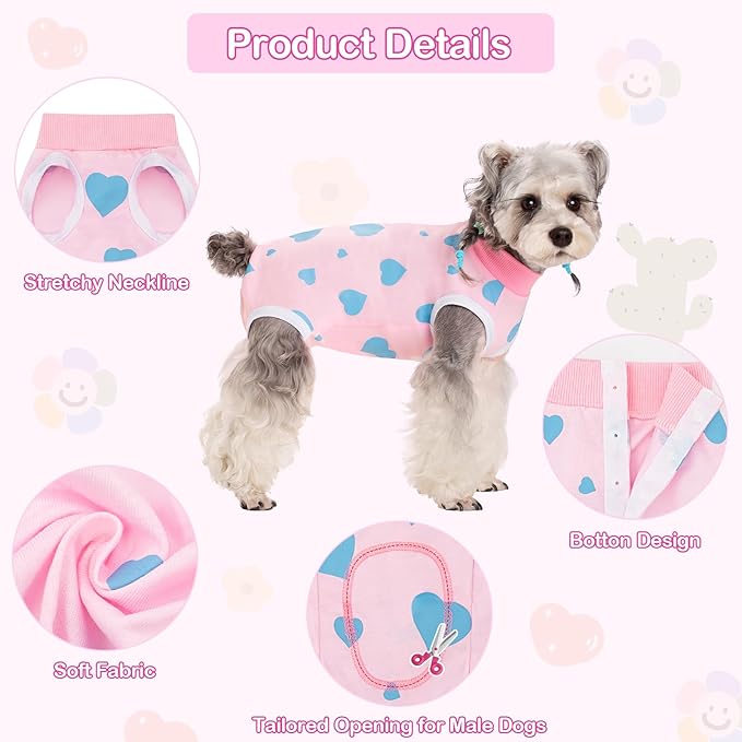 Coppthinktu Recovery Suit for Dogs After Surgery, Dog Onesie Surgery Recovery - Image 3