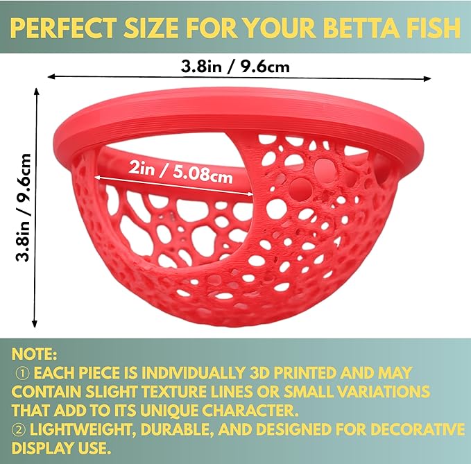 Floating Betta Fish Shrimp, Betta or Shrimp Feeder, Cave Hammock, Small Fish - Image 2