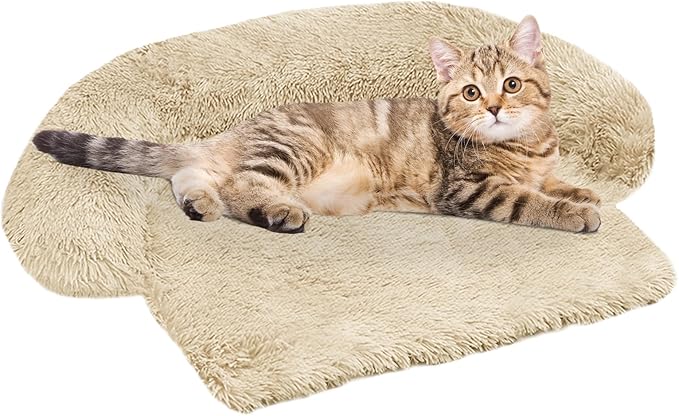 Calming Dog Bed Fluffy Plush Dog Mat by GGIB