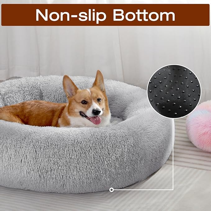 JOLLYVOGUE Dog & Cat Bed, Calming Anti-Anxiety Pet Bed - Image 4