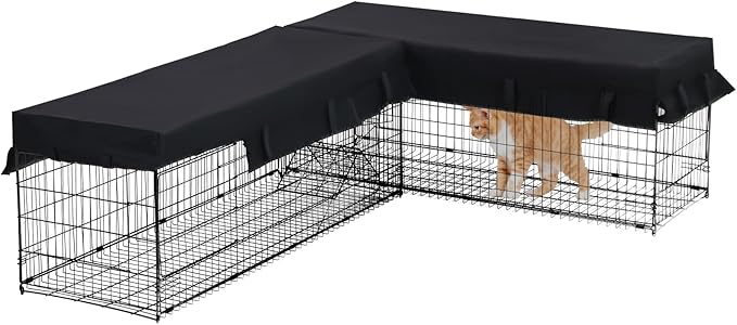 Aivituvin Cat Tunnel with Extendable Design 90.6" L, Metal Wire Outdoor Cat by Aivituvin