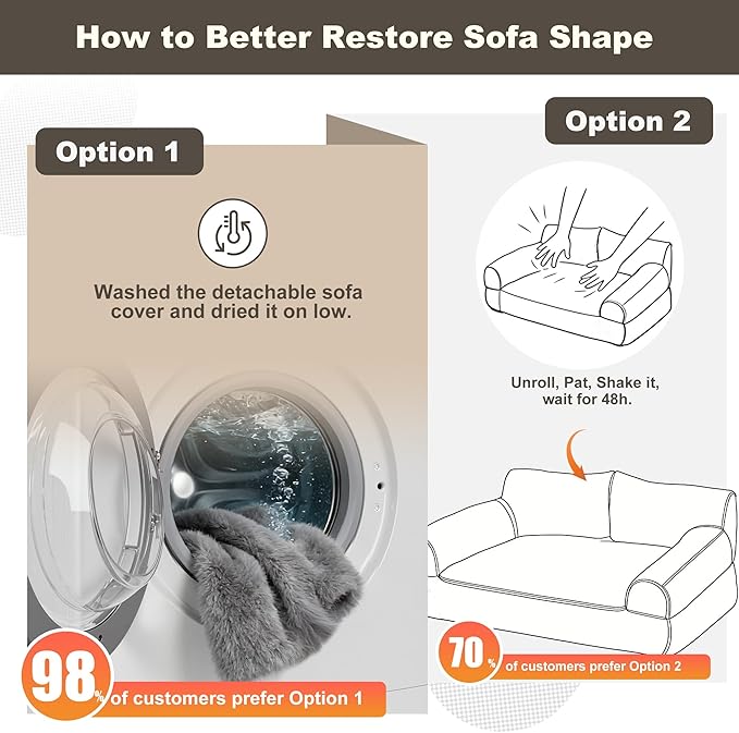 FAMIDGE Plush Cat Couch Bed - Image 4