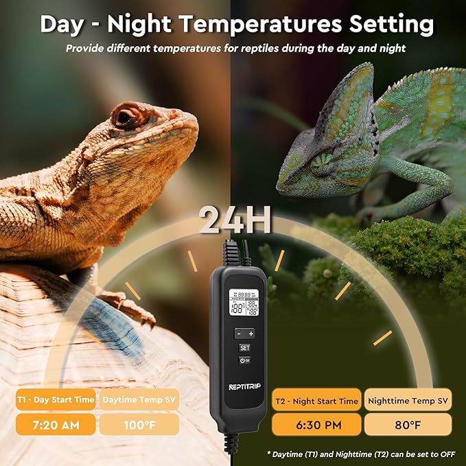 REPTITRIP 8.5 Inch Reptile Heat Lamp Fixture - Image 2
