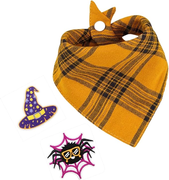 Plaid Dog Bandana by Unknown