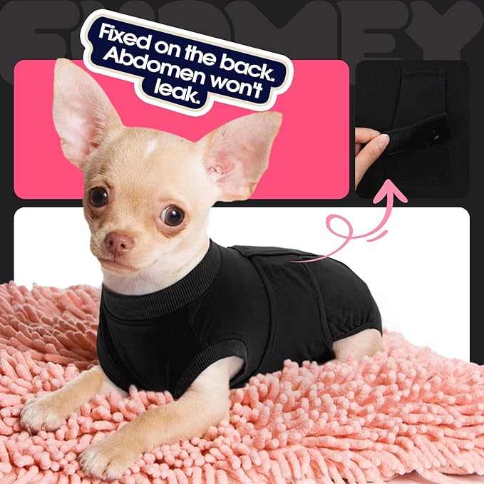 FUAMEY Dog Recovery Suit Male, Dogs Surgery Neuter Suits Puppy Spay Shirts - Image 8