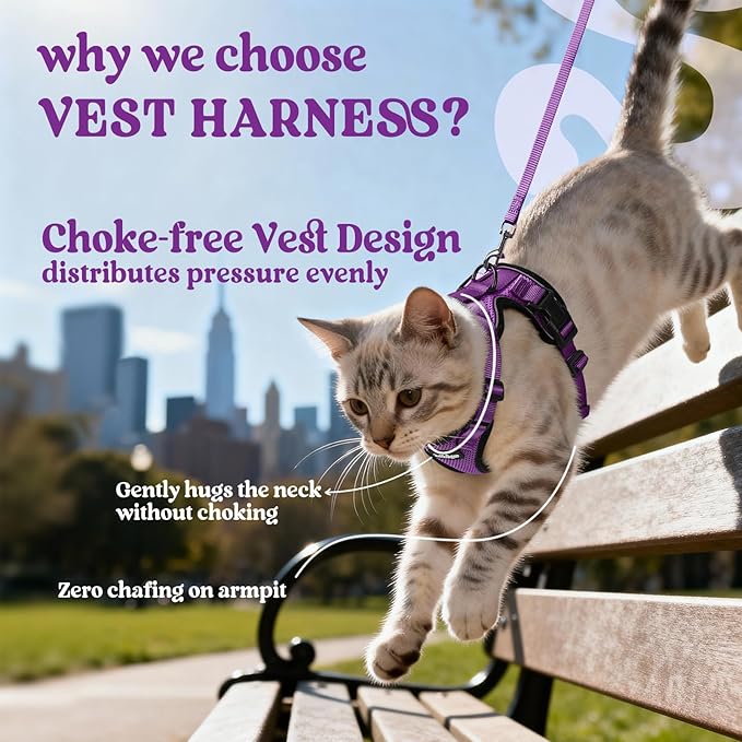rabbitgoo Cat Harness and Leash Set, Escape Proof Vest Harness - Image 3