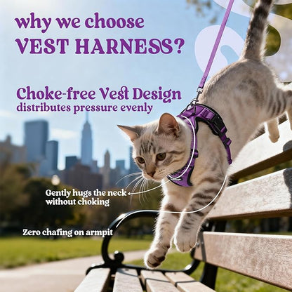 rabbitgoo Cat Harness and Leash Set, Escape Proof Vest Harness - Image 3