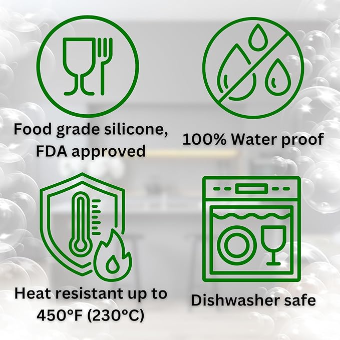 Dog Washing Gloves with Bristle Scrubbers, Reusable Silicone Gloves Ideal - Image 5