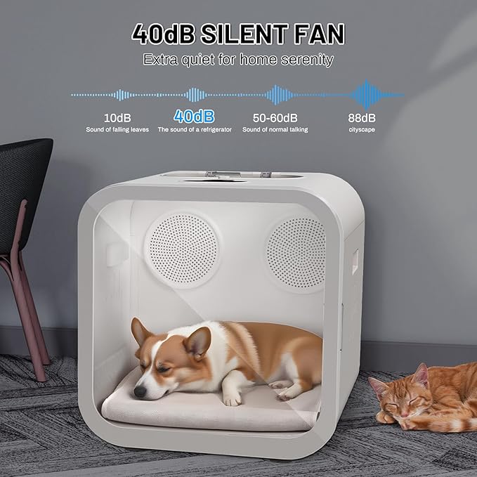 Automatic Pet Hair Dryer Box, 70L Dual Motor Fans Blower - Image 6