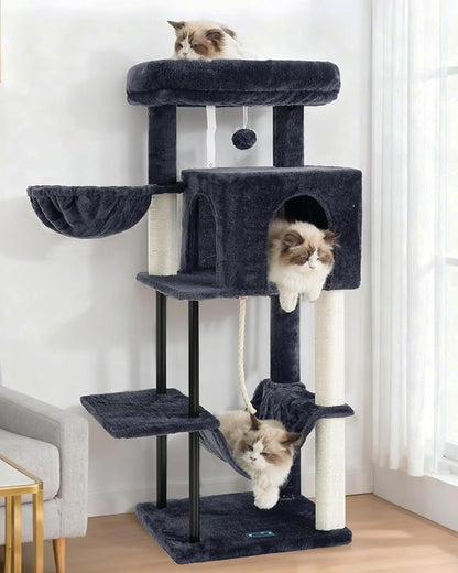 Gitelsnour Cat Tree, Cat Tower for Indoor Cats, 43.3 inch Cat Tree Tower - Image 9