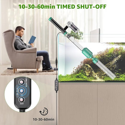 Electric Aquarium Vacuum Gravel Cleaner: 24W Fish Tank Vacuum Gravel Cleaner - Image 6