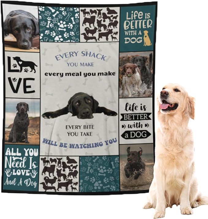 Personalized Dog Blanket with Name by MYESCUSTOM