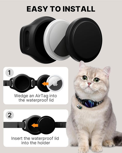 Cat Collar with Airtag Holder, Breakaway Airtag Cat Collar - Image 4