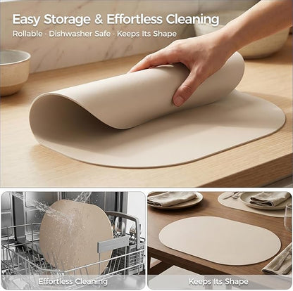 Premium Thick Silicone Placemat，Heat & Oil Resistant, Non-Slip Table Mat - Image 7