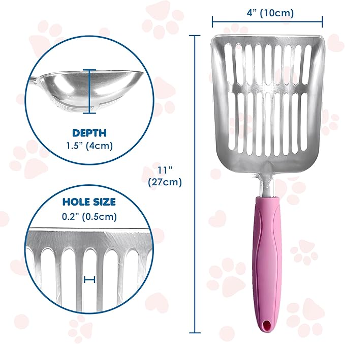 SunGrow Large Cat Litter Scoop, Life Transforming Cat Scooper, Saves Clear - Image 5
