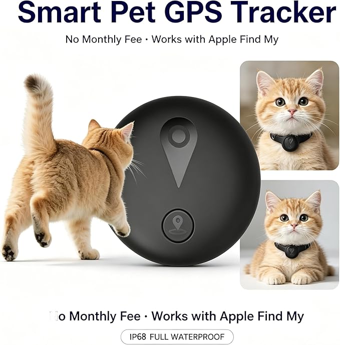 GPS Tracker for Dogs & Cats, Smart Pet Collar Tracker Works - Image 2