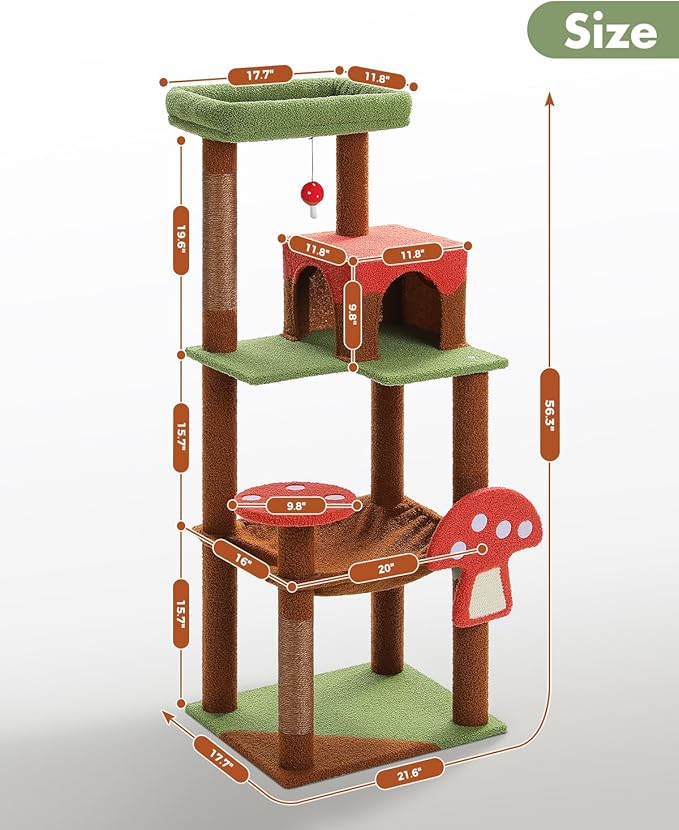 MUTTROS Mushroom Cat Tree Tower - Image 8