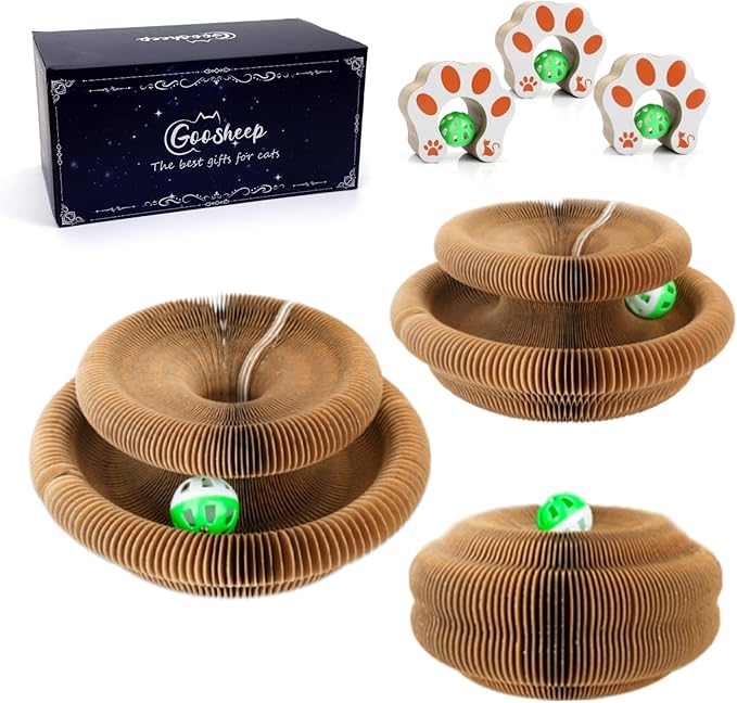 Goosheep Kitty Kurlz Accordion Magic Organ Cat Scratcher Toys by Goosheep
