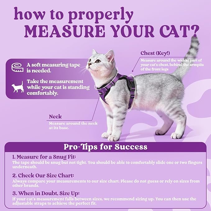 rabbitgoo Cat Harness and Leash Set, Escape Proof Vest Harness - Image 2