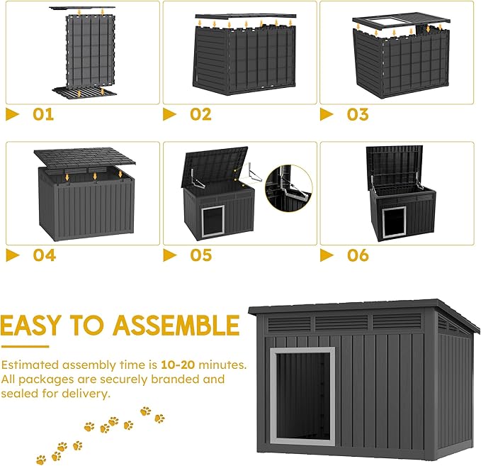 Fancyango Large Weatherproof Dog House - Image 3