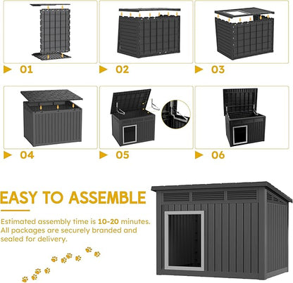 Fancyango Large Weatherproof Dog House - Image 3