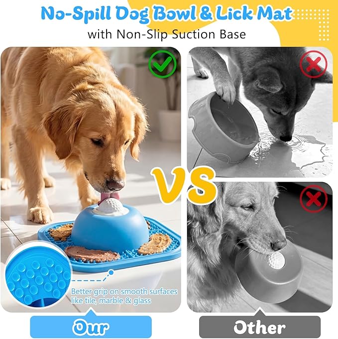 Slow Feeder Dog Bowls & Lick Mat - Image 5