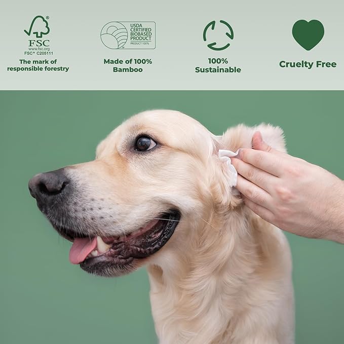 ATIFBOP Dog Wipes for Paws and Butt, Hypoallergenic Pet Grooming Wipes - Image 3