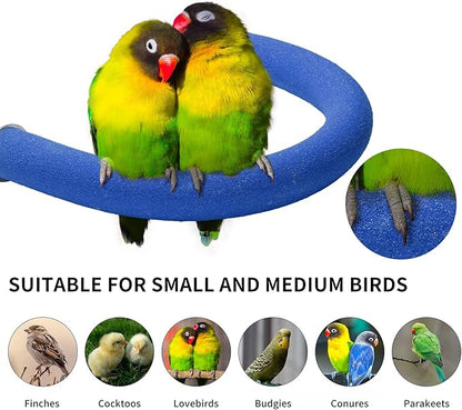 FrgKbTm U Shape Parrot Perch Stand Toy Bird Platform Sand Paw Grinding Clean - Image 4