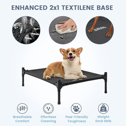 Zooba 29" 2-in-1 Dog House for Medium Dogs, Elevted Dog House Outdoor/Indoor - Image 3