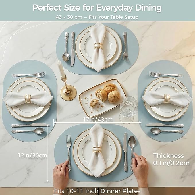 Premium Thick Silicone Placemat，Heat & Oil Resistant, Non-Slip Table Mat - Image 8