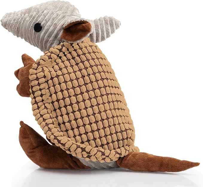 Hollypet Plush Dog Squeaky Toy Stuffed Armadillo Animal Pet Puppy Chew Toys by Hollypet