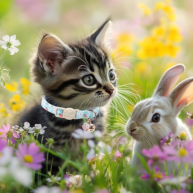 2 Pack Easter Bunny Cat Collars - Image 5