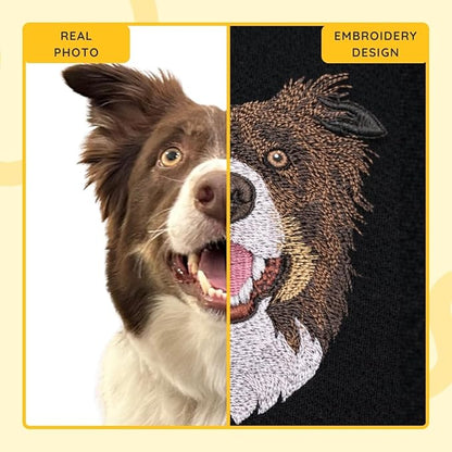 Custom Embroidered Sweatshirt Dog From Real Photo - Image 5