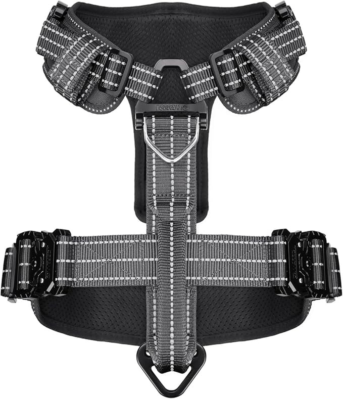 ICEFANG Dog Strap Harness with 4 x Metal Buckles, - Image 4