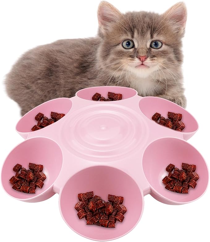DOERDO Cat Feeding Bowl, Plastic Cat and Dog Food Bowl by DOERDO+DD