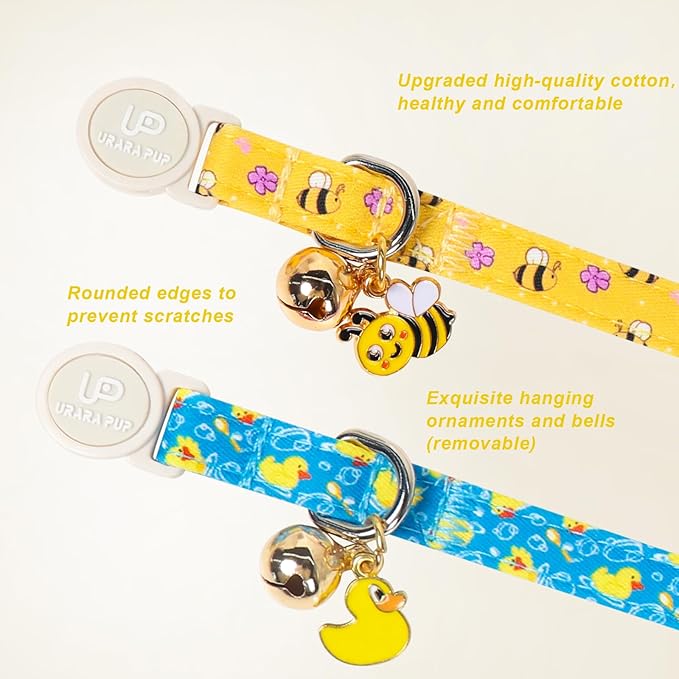 Cat Collar, Pretty Duck Kitten Collars - Image 2
