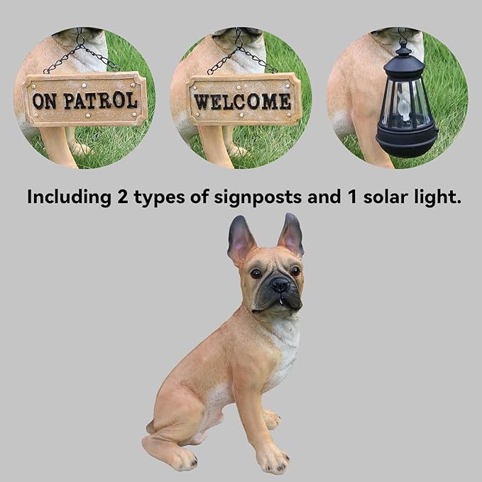 French Bulldog Dog Garden Statue - Image 3