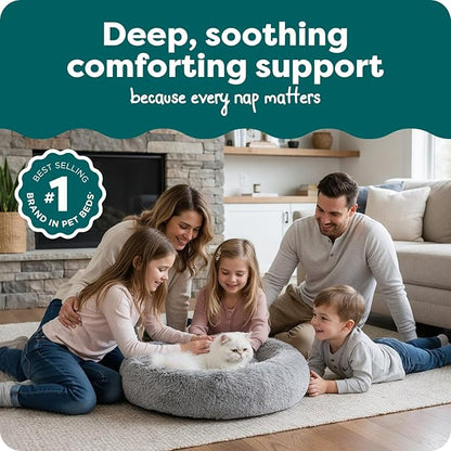 FurHaven 23" Calming Donut Dog Bed - Image 3