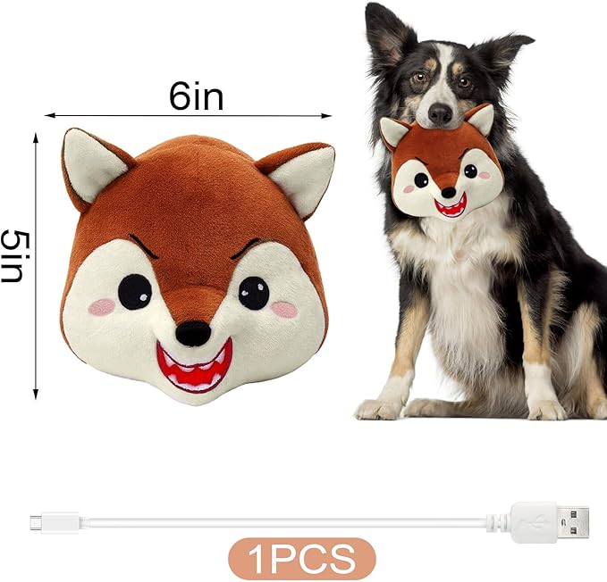 BABORUI Interactive Dog Toys Fox, Jumping Squeaky Dog Toys - Image 5