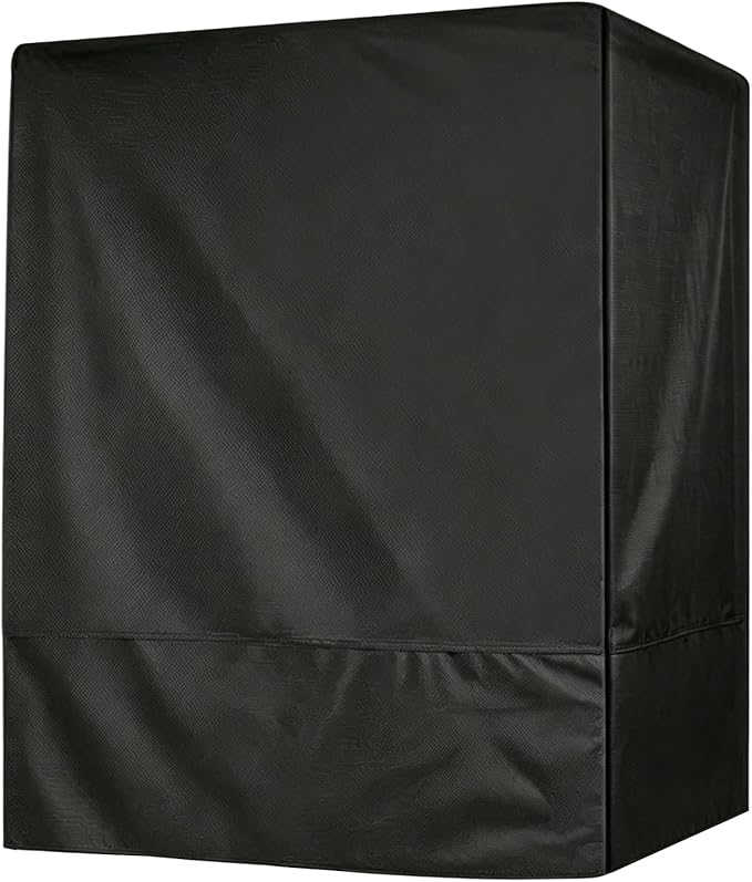 Black 600D Oxford Fabric Bird Cage Cover, 33L x 23W x 41H Inch Weatherproof - Image 5