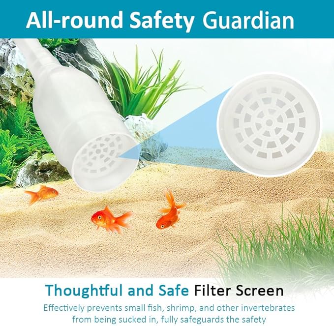 Fish Tank Gravel Cleaning Tools Aquarium Cleaner Hand Siphon Vacuum Pump Water - Image 5