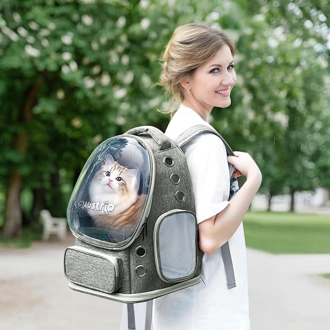 Cat Backpack Carrier with Large Space Bubble Window, Airline Approved - Image 6