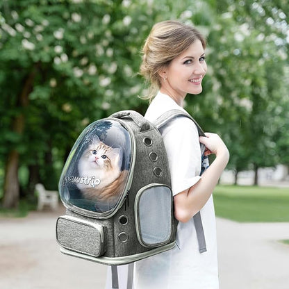 Cat Backpack Carrier with Large Space Bubble Window, Airline Approved - Image 6
